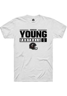 Jordan Young  Cincinnati Bearcats White Rally NIL Stacked Box Short Sleeve T Shirt