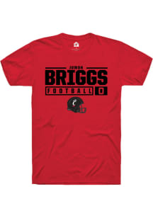 Jowon Briggs  Cincinnati Bearcats Red Rally NIL Stacked Box Short Sleeve T Shirt