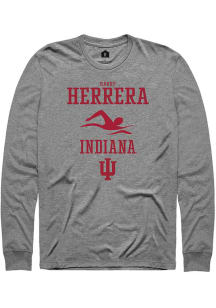 Harrison Herrera Rally Mens Graphite Indiana Hoosiers NIL Sport Icon Tee