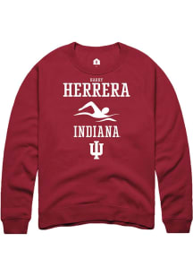 Harrison Herrera Rally Mens Red Indiana Hoosiers NIL Sport Icon Crew Sweatshirt