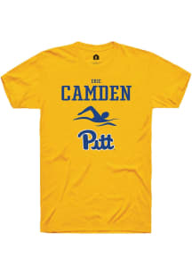 Eric Camden Gold Pitt Panthers NIL Sport Icon Short Sleeve T Shirt