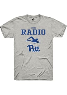 Ethan Radio Ash Pitt Panthers NIL Sport Icon Short Sleeve T Shirt