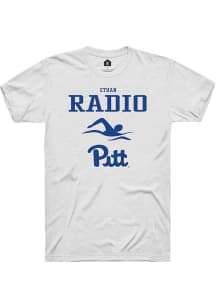 Ethan Radio White Pitt Panthers NIL Sport Icon Short Sleeve T Shirt