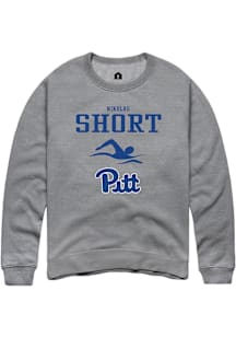 Nikolas Short  Rally Pitt Panthers Mens Graphite NIL Sport Icon Long Sleeve Crew Sweatshirt