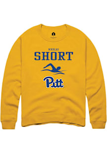 Nikolas Short  Rally Pitt Panthers Mens Gold NIL Sport Icon Long Sleeve Crew Sweatshirt