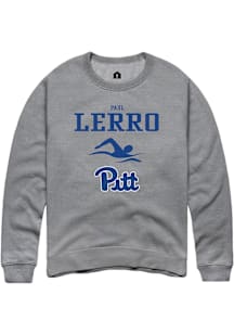 Paul Lerro  Rally Pitt Panthers Mens Graphite NIL Sport Icon Long Sleeve Crew Sweatshirt