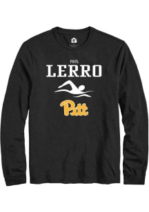 Paul Lerro Rally Mens Black Pitt Panthers NIL Sport Icon Tee