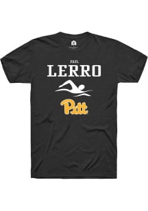 Paul Lerro Black Pitt Panthers NIL Sport Icon Short Sleeve T Shirt
