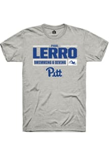 Paul Lerro Ash Pitt Panthers NIL Stacked Box Short Sleeve T Shirt