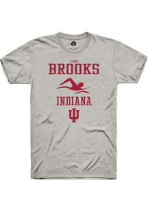 Finn Brooks Ash Indiana Hoosiers NIL Sport Icon Short Sleeve T Shirt