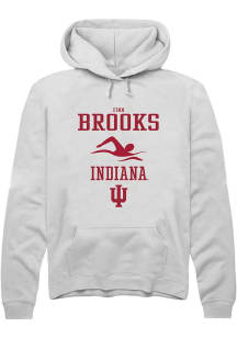 Finn Brooks Rally Mens White Indiana Hoosiers NIL Sport Icon Hooded Sweatshirt