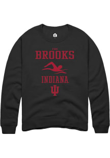 Finn Brooks Rally Mens Black Indiana Hoosiers NIL Sport Icon Crew Sweatshirt