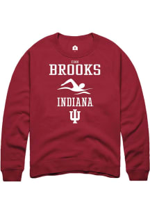 Finn Brooks Rally Mens Red Indiana Hoosiers NIL Sport Icon Crew Sweatshirt