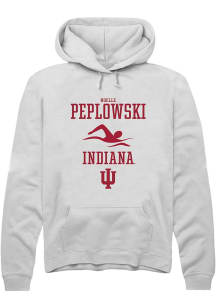 Noelle Peplowski Rally Mens White Indiana Hoosiers NIL Sport Icon Hooded Sweatshirt