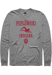 Noelle Peplowski Rally Mens Graphite Indiana Hoosiers NIL Sport Icon Tee