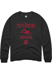 Noelle Peplowski Rally Mens Black Indiana Hoosiers NIL Sport Icon Crew Sweatshirt