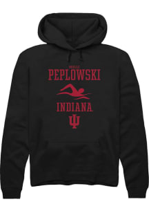 Noelle Peplowski Rally Mens Black Indiana Hoosiers NIL Sport Icon Hooded Sweatshirt