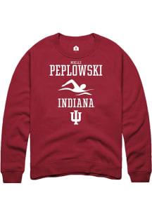 Noelle Peplowski Rally Mens Red Indiana Hoosiers NIL Sport Icon Crew Sweatshirt