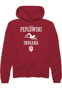 Noelle Peplowski Rally Mens Red Indiana Hoosiers NIL Sport Icon Hooded Sweatshirt