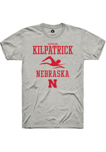 Katelyn Kilpatrick Ash Nebraska Cornhuskers NIL Sport Icon Short Sleeve T Shirt