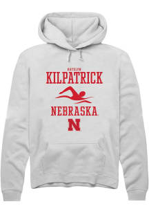 Katelyn Kilpatrick Rally Mens White Nebraska Cornhuskers NIL Sport Icon Hooded Sweatshirt