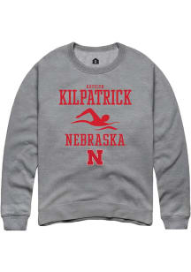 Katelyn Kilpatrick Rally Mens Graphite Nebraska Cornhuskers NIL Sport Icon Crew Sweatshirt