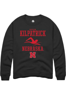 Katelyn Kilpatrick Rally Mens Black Nebraska Cornhuskers NIL Sport Icon Crew Sweatshirt