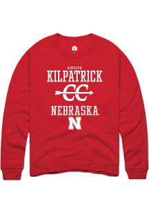 Katelyn Kilpatrick Rally Mens Red Nebraska Cornhuskers NIL Sport Icon Crew Sweatshirt