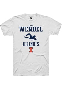 Alexis Wendel White Illinois Fighting Illini NIL Sport Icon Short Sleeve T Shirt