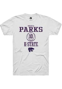 Mikayla Parks White K-State Wildcats NIL Sport Icon Short Sleeve T Shirt