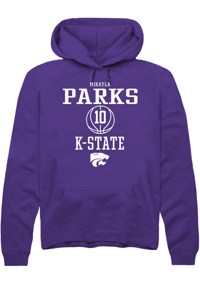 Mikayla Parks Rally K-State Wildcats Mens Purple NIL Sport Icon Long Sleeve Hoodie