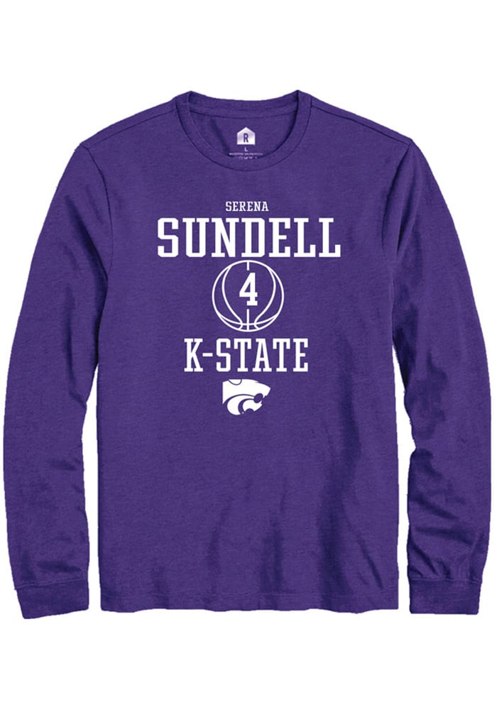 Serena Sundell K-State Wildcats Purple Rally NIL Sport Icon Long Sleeve T Shirt