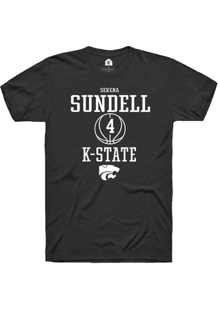 Serena Sundell K-State Wildcats Black Rally NIL Sport Icon Short Sleeve T Shirt