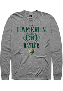 Josh Cameron  Baylor Bears Graphite Rally NIL Sport Icon Long Sleeve T Shirt