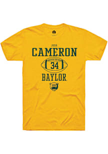 Josh Cameron  Baylor Bears Gold Rally NIL Sport Icon Short Sleeve T Shirt