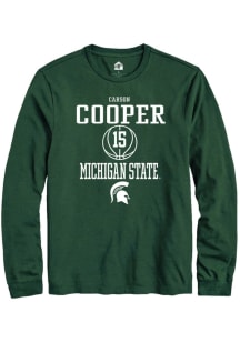 Carson Cooper Rally Mens Green Michigan State Spartans NIL Sport Icon Tee