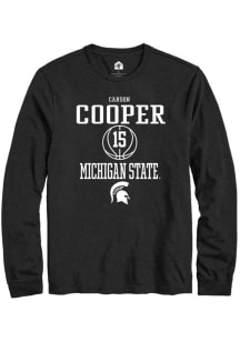 Carson Cooper Rally Mens Black Michigan State Spartans NIL Sport Icon Tee