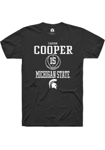 Carson Cooper Black Michigan State Spartans NIL Sport Icon Short Sleeve T Shirt