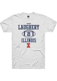 Aidan Laughery White Illinois Fighting Illini NIL Sport Icon Short Sleeve T Shirt