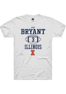 Alec Bryant  Illinois Fighting Illini White Rally NIL Sport Icon Short Sleeve T Shirt