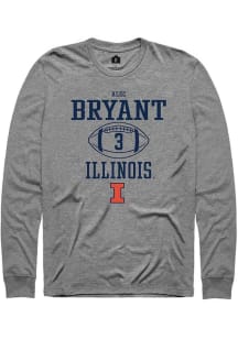 Alec Bryant  Illinois Fighting Illini Graphite Rally NIL Sport Icon Long Sleeve T Shirt