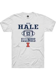 Devin Hale  Illinois Fighting Illini White Rally NIL Sport Icon Short Sleeve T Shirt