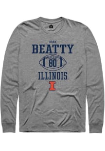 Hank Beatty Rally Mens Graphite Illinois Fighting Illini NIL Sport Icon Tee