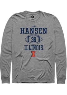 Lane Hansen Rally Mens Graphite Illinois Fighting Illini NIL Sport Icon Tee