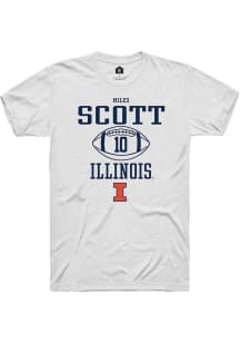 Miles Scott White Illinois Fighting Illini NIL Sport Icon Short Sleeve T Shirt