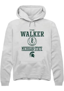 Tyson Walker  Rally Michigan State Spartans Mens White NIL Sport Icon Long Sleeve Hoodie