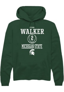 Tyson Walker  Rally Michigan State Spartans Mens Green NIL Sport Icon Long Sleeve Hoodie