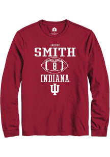 Jaquez Smith Rally Mens Red Indiana Hoosiers NIL Sport Icon Tee