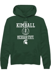 Abbey Kimball  Rally Michigan State Spartans Mens Green NIL Sport Icon Long Sleeve Hoodie