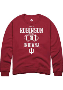 Kurtis Robinson Rally Mens Red Indiana Hoosiers NIL Sport Icon Crew Sweatshirt